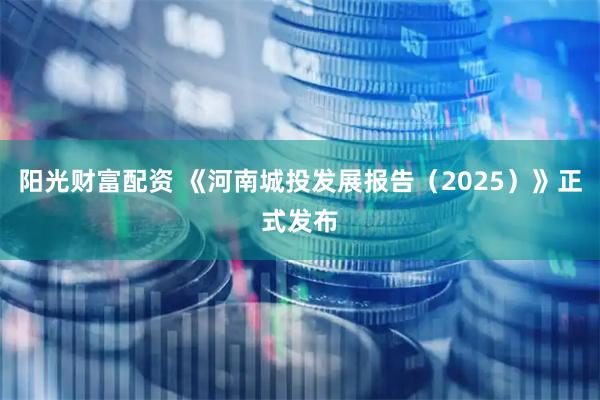 阳光财富配资 《河南城投发展报告（2025）》正式发布