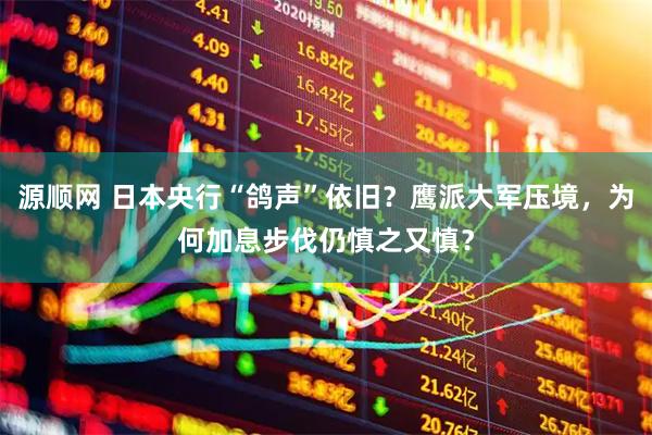 源顺网 日本央行“鸽声”依旧？鹰派大军压境，为何加息步伐仍慎之又慎？