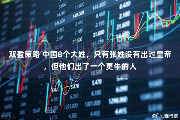 双盈策略 中国8个大姓，只有张姓没有出过皇帝，但他们出了一个更牛的人